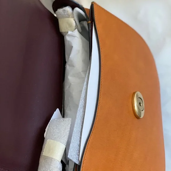 Coach Kat Saddle Bag 20 Colorblock Saffron Multi - Picture 9 of 9